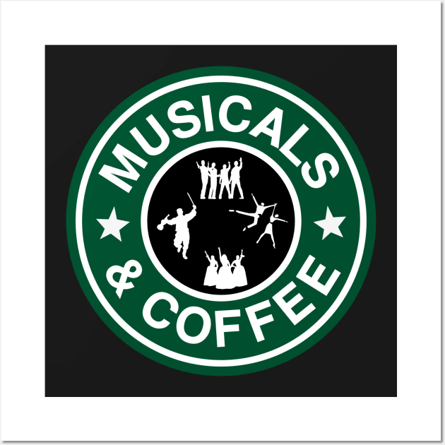 Musicals And Coffee Wall Art by KsuAnn